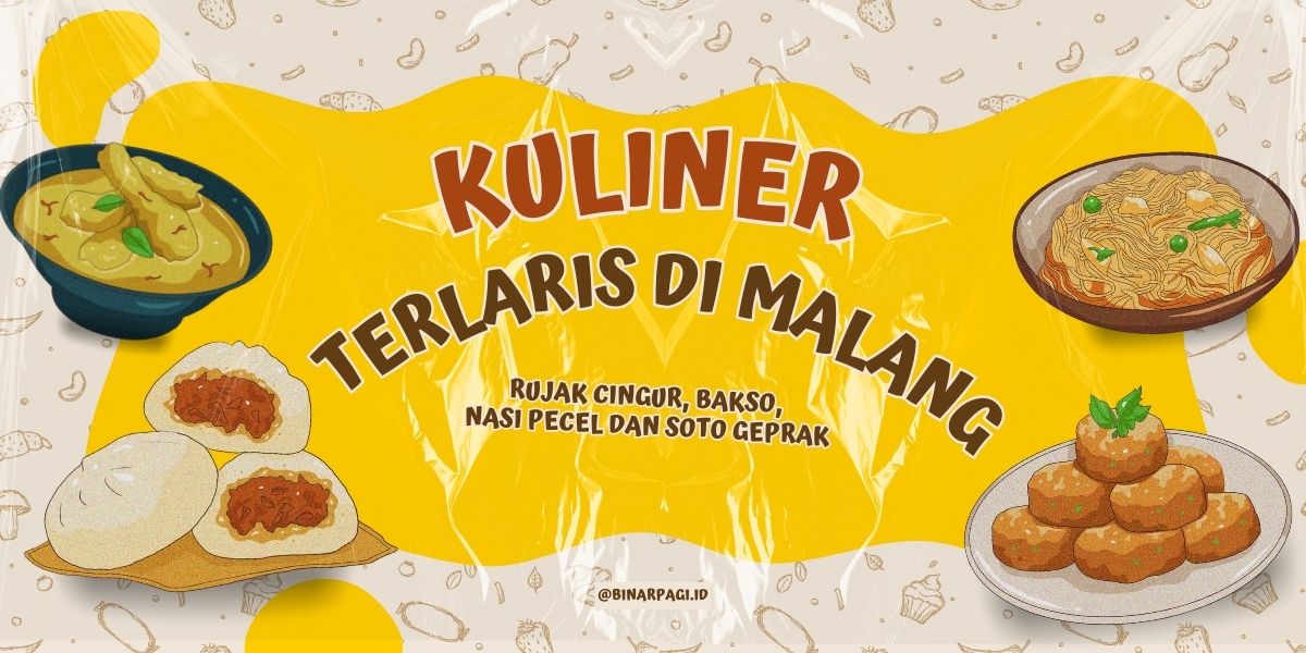 Ilustrasi kuliner terlaris di Malang.
