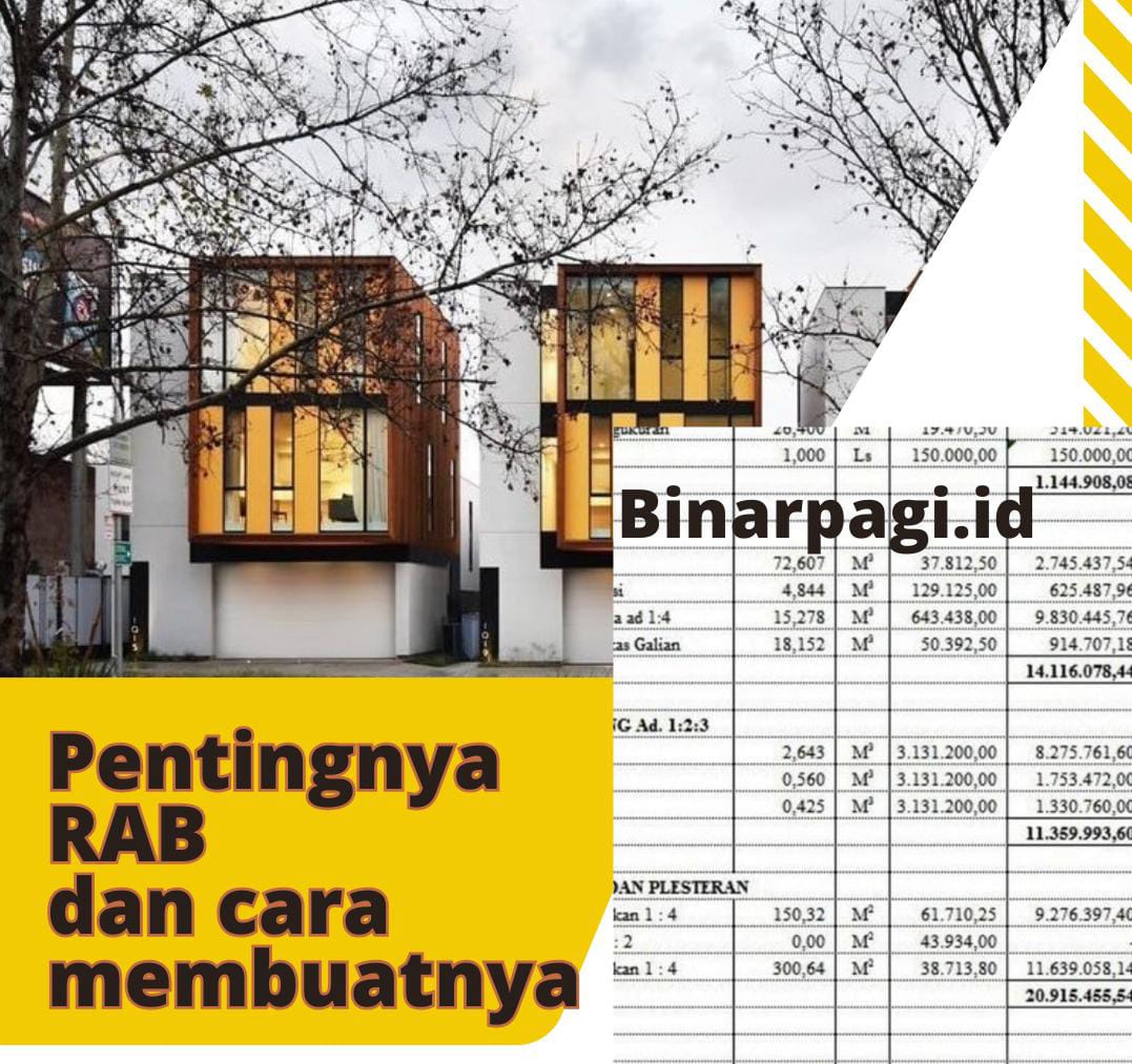 Ilustrasi cara membuat RAB perumahan.