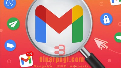 Ilustrasi cara membuat email.
