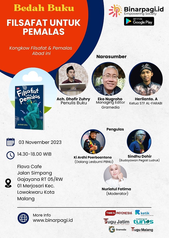 Acara bedah buku "Filsafat untuk Pemalas."