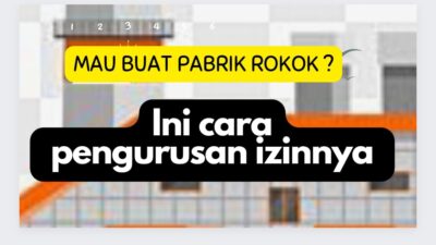 Ilustrasi cara mengurus izin pabrik rokok