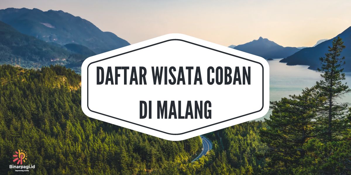 Ilustrasi Wisata Coban di Malang.