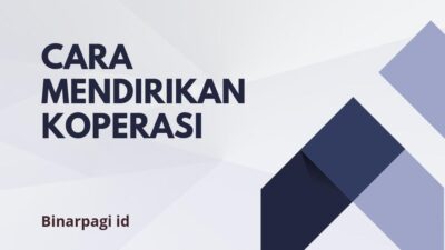 Cara mendirikan koperasi.