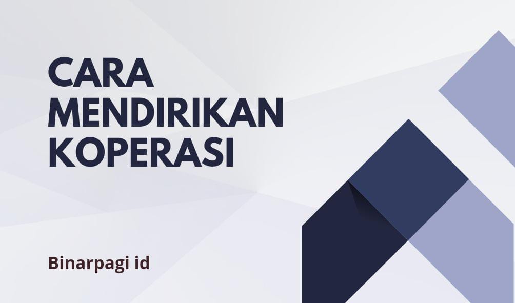 Cara mendirikan koperasi.