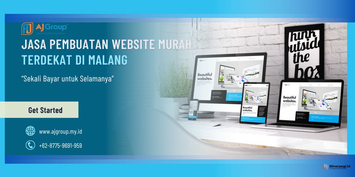 Ilustrasi jasa website di Malang.