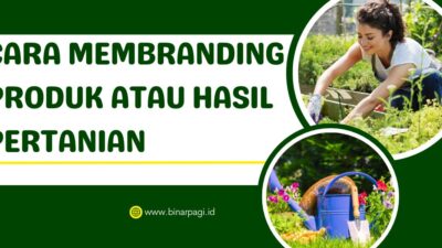 Ilustrasi cara membranding produk hasil pertanian.