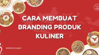 Ilustrasi cara membuat branding produk kuliner.