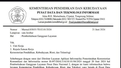Surat Edaran Kemendikbudristek. Foto/tangkap layar