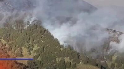 Gunung Bromo Terbakar. Foto/dok