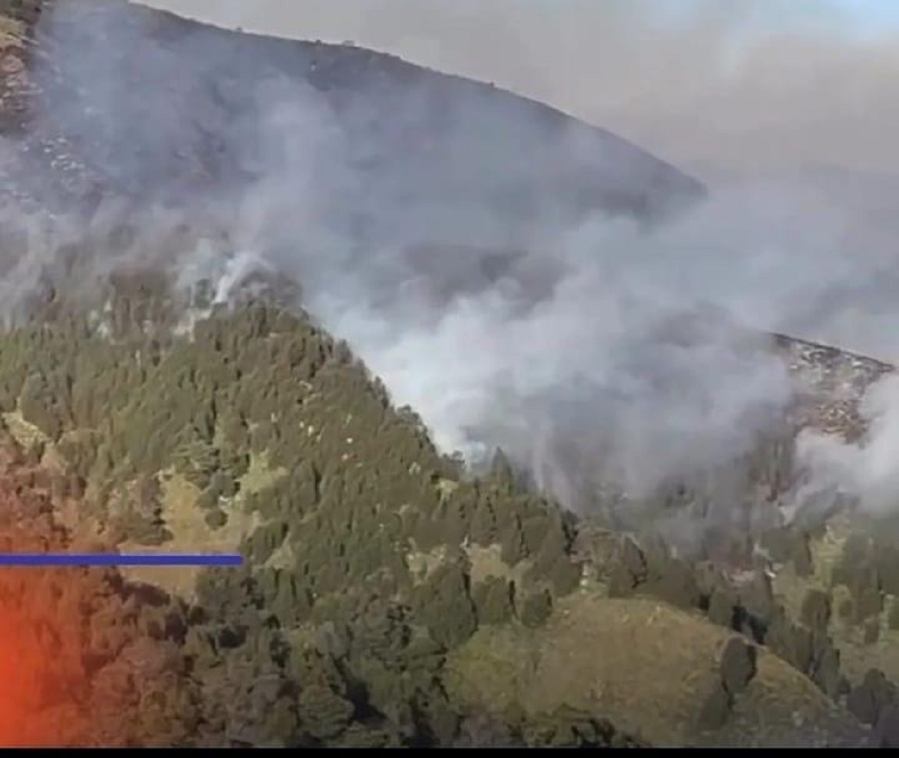 Gunung Bromo Terbakar. Foto/dok