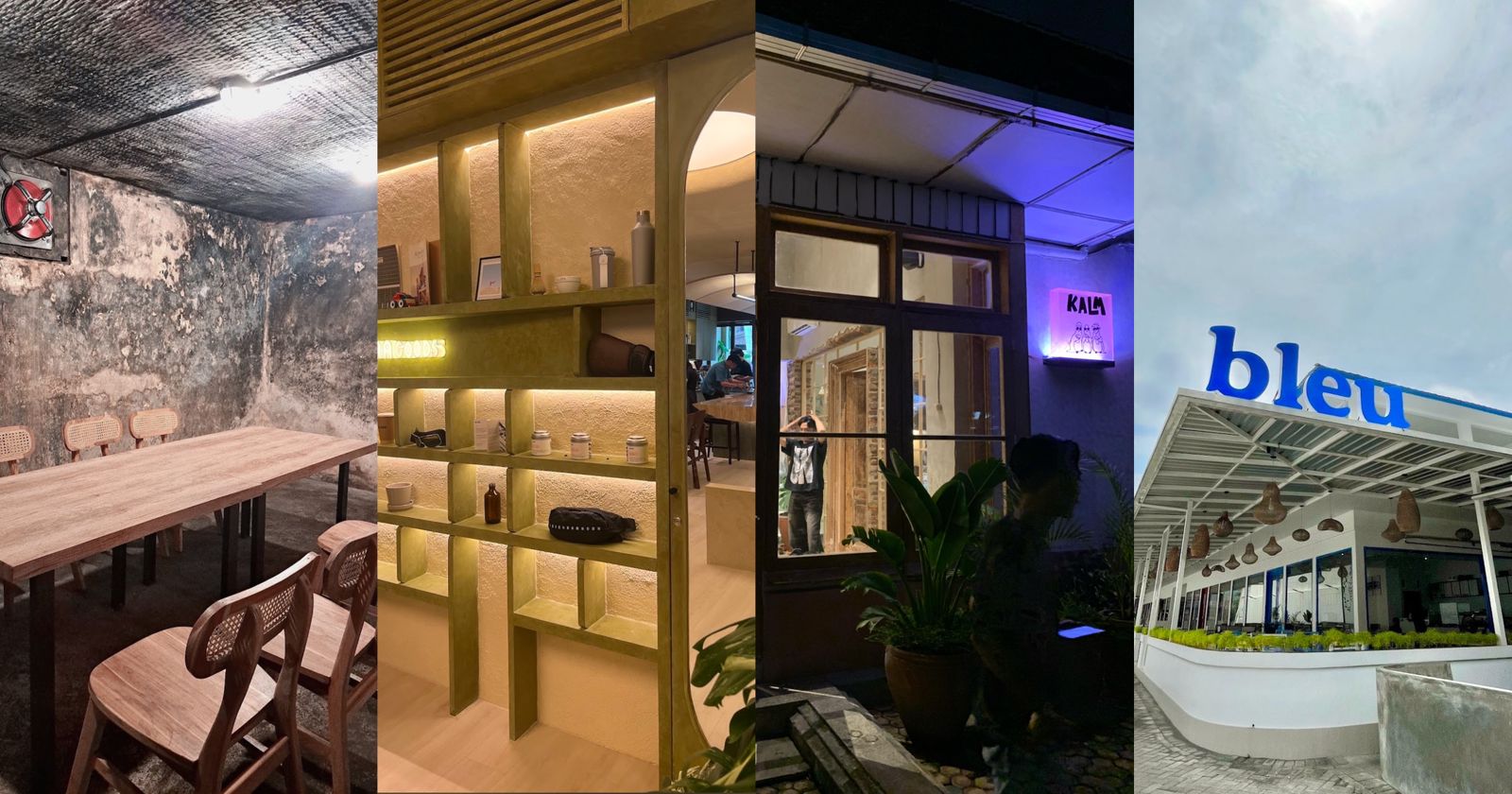 Visualisasi Gedong Ijen, Alura Coffe, Kalm, dan Bleu/ Google review