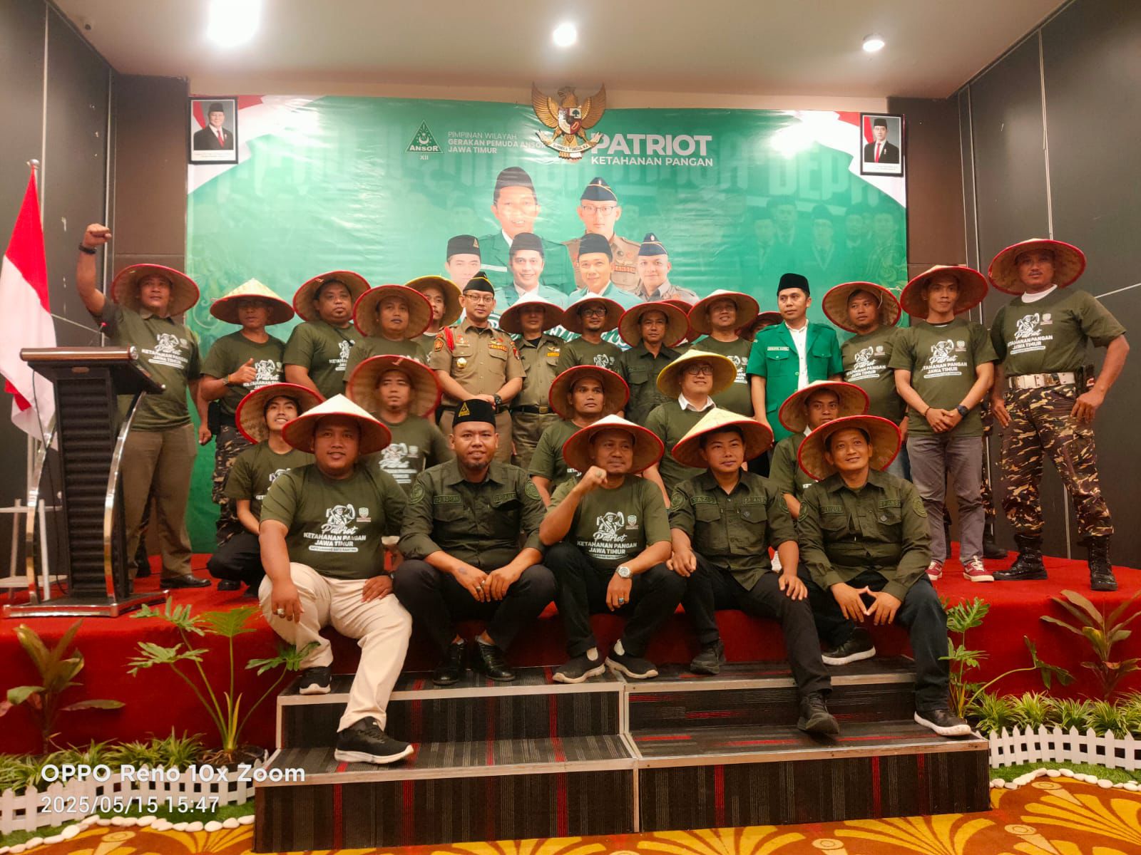 Visualisasi Pengukuhan oleh GP Ansor Jatim / Foto