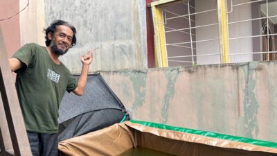 Visualisasi Bapak Widodo Pembibit Lele/ Foto